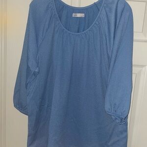 Croft & Barrow Women's Blue Blouse